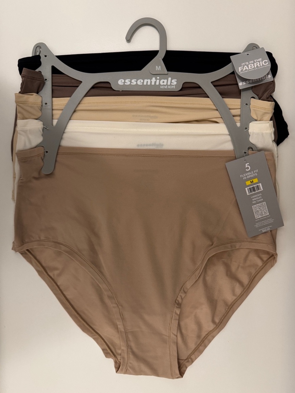 Rene Rofe Hi Brief Set in Black, Beige, Cream, Ivory and Tan